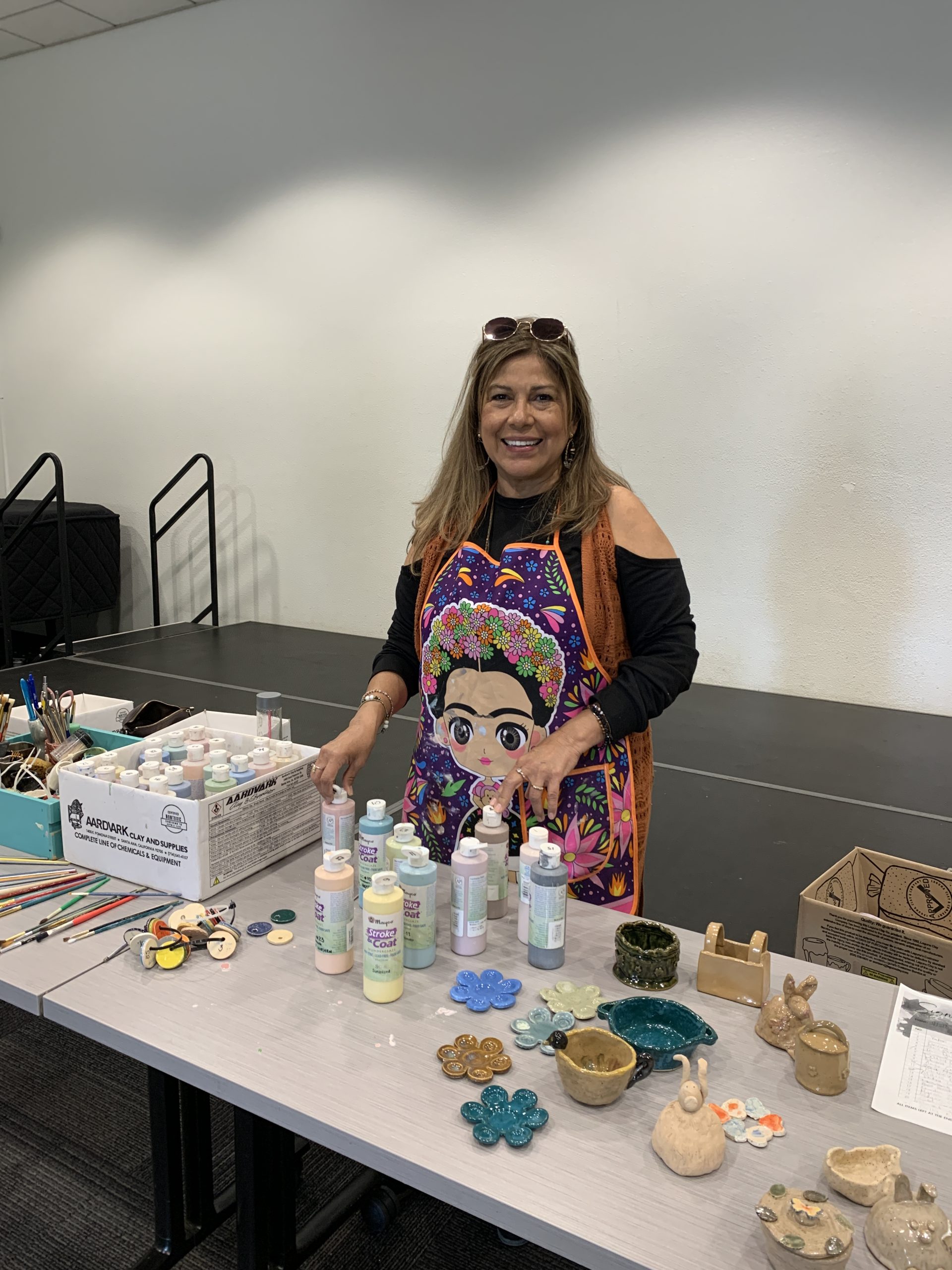 Ceramicist Alex at the Vista Library