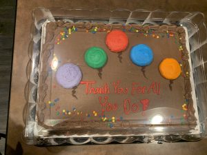 Cake for the Volunteer Appreciation Luncheon