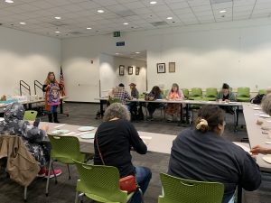 April's class is busy creating