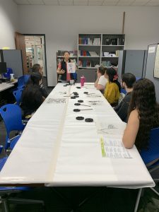 Black Ink Painting class at the Vista library