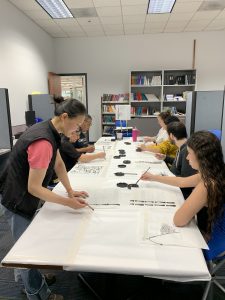 Black Ink Painting class funded by Friends of the Vista Library