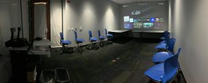 Teen Film Afternoon room setup at the Vista Library