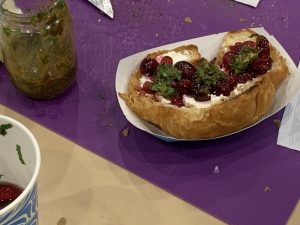 A participant's creation in the mocktail class