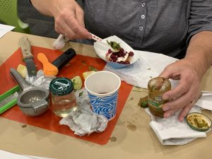 A participant's creation in the mocktail class