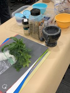 Supplies for the BBQ class