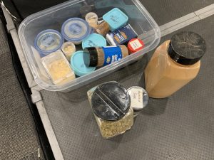 BBQ class ingredients and supplies