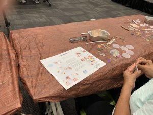 working area for pressed flower class