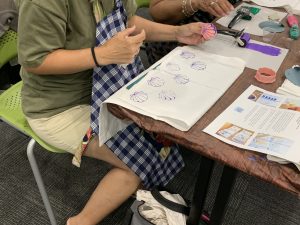 Stamped Tea Towels Art Class