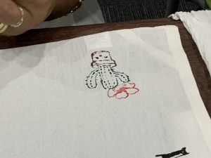Stamped Tea Towels Art Class