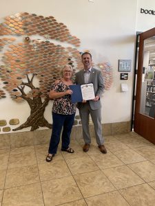 City of Vista Letter of Appreciation to FOVL