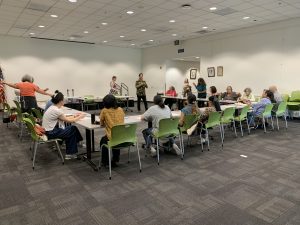 Macrame class at the Vista Library