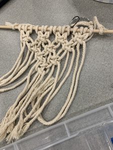 Macrame class at the Vista Library