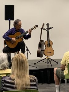Fred Bendetti at the Vista Library for live music concert