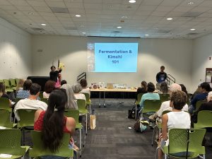 Making kimchi at Vista Library