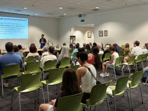 Making kimchi at Vista Library