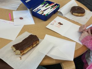 Dads and Donuts celebrating Father's day at the Vista Library