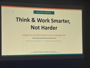 Learning Claude AI at the Vista Library
